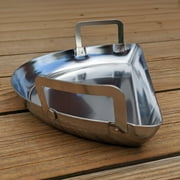 SnS Grills Slow 'N Sear® Drip 'N Griddle Pan 18 — Stainless 3-in-1 Drip Pan, Griddle & Airflow Director for Weber 18-Inch Kettle & Home 'N Roam Travel Kettle