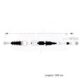 thumbnail image 2 of Cable Chicote Selector Std Compatible Con Chrysler Phantom 2.2L 1988 1989 1990 CAHSA Cable Chicote Acelerador, 2 of 6