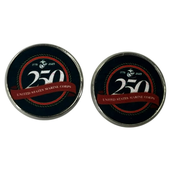 Limited Edition 250th Anniversary Military Cufflinks - Army, Navy, Marine Corps - Made in USA