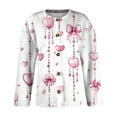 thumbnail image 5 of Valentine's Day Cardigan Sweaters for Women Spring 2026 Trendy Lightweight Heart Pattern Sweaters Loose Button Up Knit Tops, 5 of 6