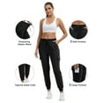 thumbnail image 2 of Hanerdun Womens Cargo Joggers with Pockets Workout Sweatpants Drawstring Elastic Waist Ankle Pants Activewear M, 2 of 9