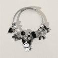 thumbnail image 3 of Pulsera De Plata Ajustable de dibujos animados Xtellar Negro 6 Cm 6 Cm, 3 of 4
