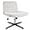 White, variant on Criss Cross Chair No Wheels Height Adjustable Swivel Vanity Chair for Home Office with Wide Flannel Seat (Pink)
