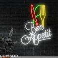 thumbnail image 3 of Glowneon Bon Appetit Neon Sign, Restaurant Kitchen Decor, Dinner Gift, 3 of 5