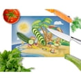 thumbnail image 2 of Caroline's Treasures Bears Playing at the Beach Glass Cutting Board Large, 2 of 2