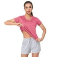 thumbnail image 6 of Fulijie Women's Short Sleeve Quick Dry T-Shirts Wicking Moisture Workout Athletic Running Shirts, 6 of 10