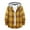 Yellow, variant on JUUYY Flannel Plaid Hoodie Shirt for Men Casual Patchwork Drawstring Button Down Fashion Long Sleeve Shirts Lightweight Hooded Jackets Tops Blue S