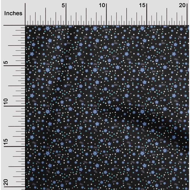 oneOone Polyester Lycra Fabric Artistic Floral Flower Printed Craft Fabric BTY 56 Inch Wide