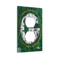 thumbnail image 2 of Panel de interruptores de pared con marco romano de cuero simple para interruptores de luces Packers Switching Panel de interruptores de luz simple, doble o con tirador, 2 of 8