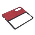 thumbnail image 3 of Foldable Phone Case, Impact Resistant Rugged Synthetic Leather Accurate Cutouts Great Touch Suede Cushioning Shockproof Phone Cover  For Z Fold 4 For Family Red, 3 of 8