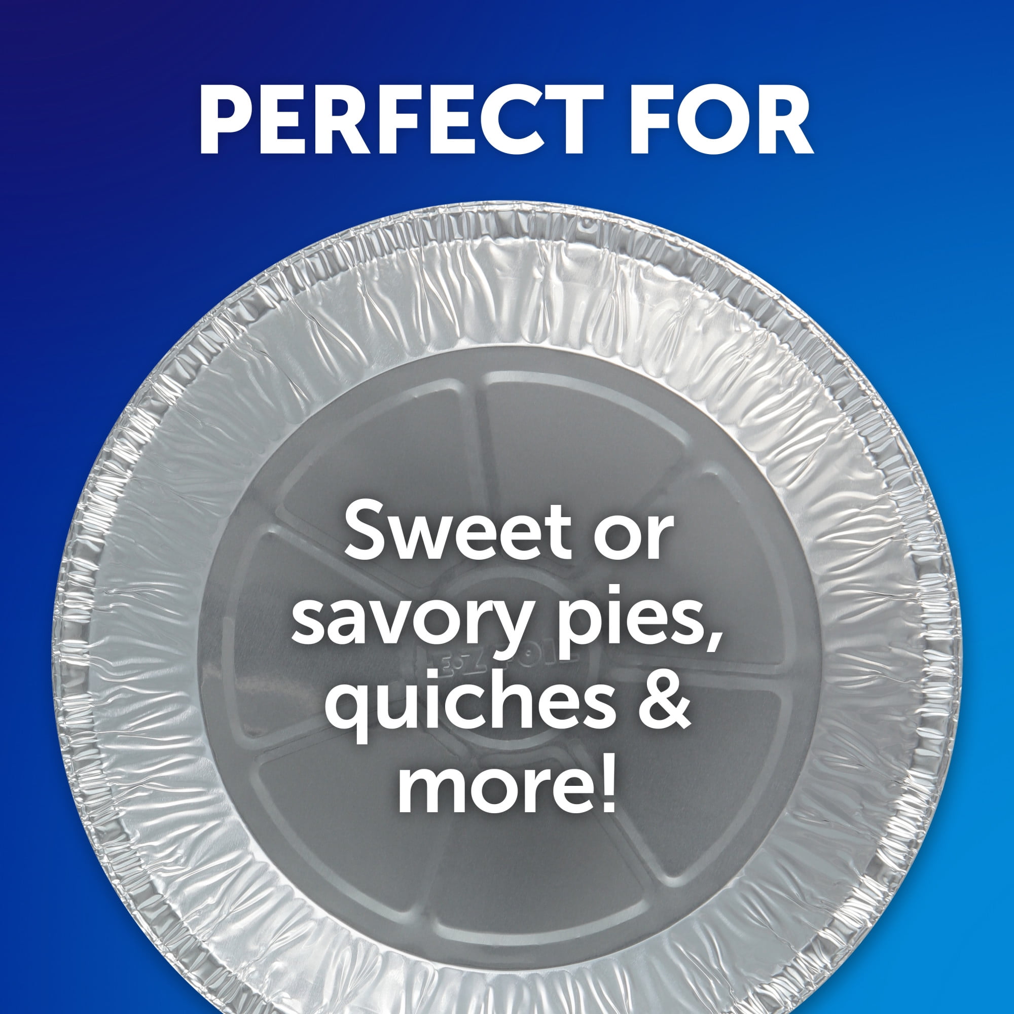 EZ Foil Pie Pans with Lids, Round, 10 Inch, 2 Count