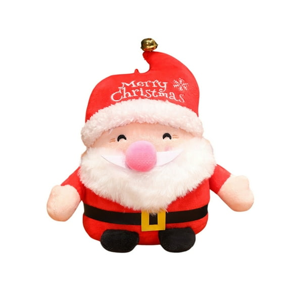PEIBang Christmas Plush Toys Indoor decorations,11.8 Inch Santa Claus Plush Doll for Boys and Girls Xmas Gifts Home Office Party Decorations