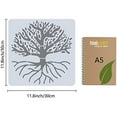 thumbnail image 2 of Tree of Life Pattern Stencil Template Large Reusable Decoration Sign Square Tree Stencils for Painting on Wood Wall Scrapbook Card Floor and Tile Drawing, 2 of 9