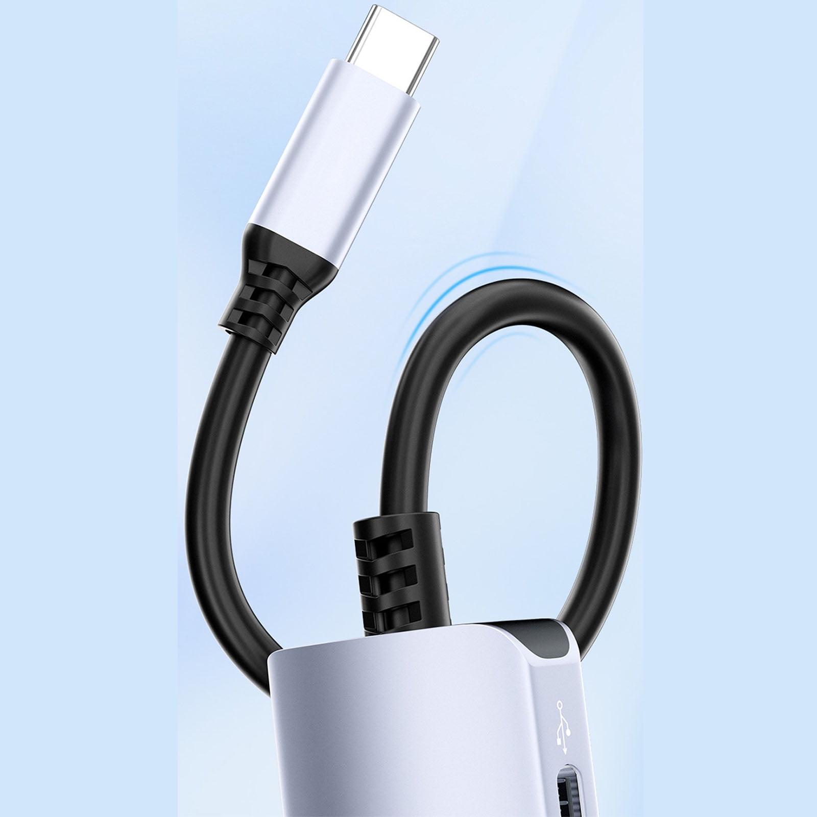 Highly speed USB C Hub Supporting 4K at 60Hz Resolution 65W Power Delivery Enhances Connectivity Type C Docking Station