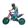 thumbnail image 3 of Adorno de motociclista y motocicleta en miniatura a escala 1/64, modelo de personas diminutas para fines arquitectónicos. rojo, 3 of 9