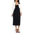 thumbnail image 2 of Women's Fur Jacket Cropped Wedding Bolero Gown Fuzzy Open Front Formal Faux Fur Evening Shrug Coat XL Beige, 2 of 3