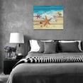 thumbnail image 6 of Beach Bathroom Wall Art Coastal Ocean Theme Starfish Bathroom Pictures Wall Decor Nautical Seashell Canvas Print Painting Framed Modern Home Artwork For Living Room Bedroom Office 16"x12", 6 of 6