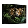 thumbnail image 2 of Designart "Tigers In Asian Painting II" Asian Art Floater Framed Wall Decor, 2 of 7