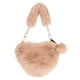 thumbnail image 1 of 1 pieza de felpa en forma de corazón bolso femenino encantador bolso peludo para invierno otoño, 1 of 5