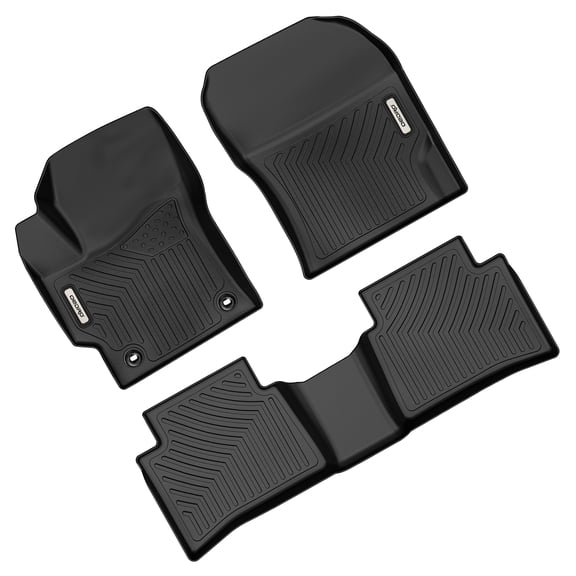 RVNI Floor Mats for 2020-2023 2024 Toyota Corolla Sedan All Weather Guard Front & Rear 2 Row Liner Set TPE