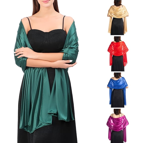 TELOLY Soft Scarf Shawls and Wraps for Formal Evening Party Dress, Bride Bridesmaid Shawl for Wedding