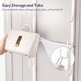 thumbnail image 5 of Over The Door Purse Organizer - Wall Mounted Handbag Organizer with 16 Hooks, 5 of 5