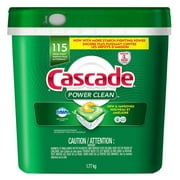 Cascade Power Clean Détergent pour lave-vaisselle Parfum frais ActionPacs 119-Count par Dawn Grease Fighting Power 1,77 kg