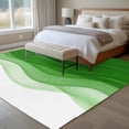 thumbnail image 5 of Green Gradient Washable Living Room Rugs 5'x8', Watercolor Abstract Light Green Gradient Water Ripples Low Pile Throw Large Area Rug Non-Slip Sturdy Edge Binding Carpet for Living Room Kitchen Office, 5 of 9