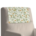 thumbnail image 7 of TSOVTHRID Floral Pale Green Print PU Leather Headrest Cover Non Slip Sofa Headrest Protector for Recline Chair Head Rest Slipcover with Adhesive Backed Hook and Loop,17x27in, 1 Piece, 7 of 7