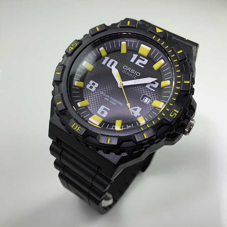 casio quartz solar powered wr100m