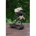 thumbnail image 2 of G6 Collection Handmade Wooden Primitive Tribal Skateboarding Statue Funny Sculpture Tiki Bar Handcrafted Unique Gift Decor Accent Figurine Hand Carved - B, 2 of 6