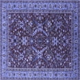 thumbnail image 1 of Ahgly Company Indoor Square Oriental Blue Industrial Area Rugs, 7' Square, 1 of 4