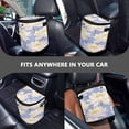 thumbnail image 7 of Qxltty A Seamless Pattern Of Water Lilies Car Trash Can with Lid Vehicle Backseat Hanging Leak Proof Storage Bin, 7 of 7