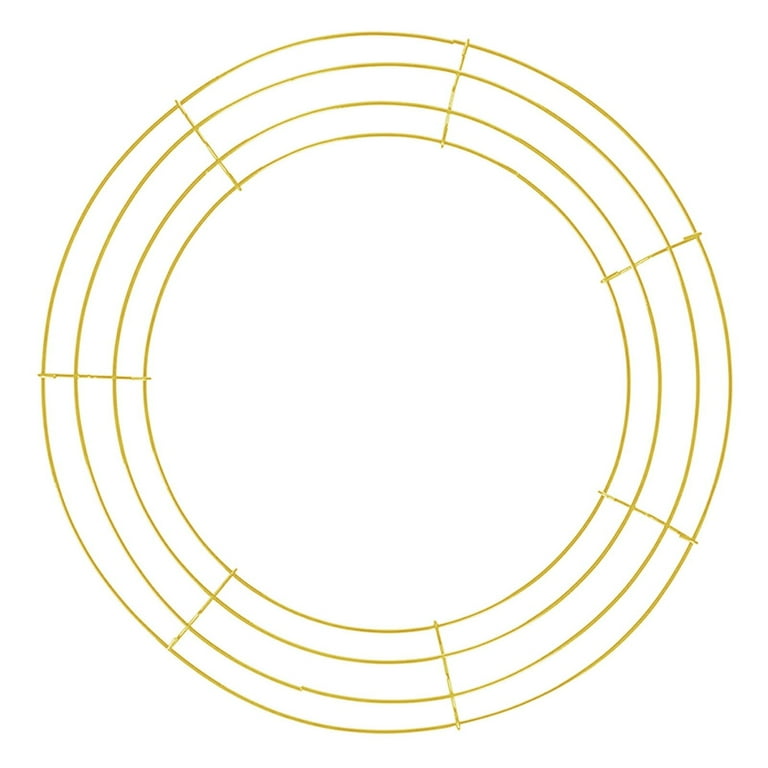 Metal Wreath Frame,20 Inch Wire Ring Base for DIY Floral