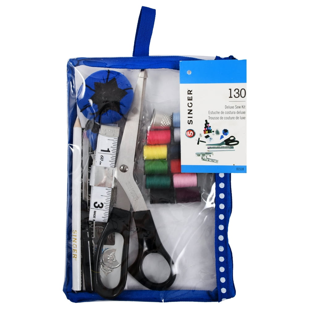 Singer Beginner Sewing Kit with Blue/Black Storage Case - Walmart.com ...
