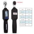 thumbnail image 3 of Yeacher ES2-012AN 1/4 Inch Handheld Portable Digital Torque Wrench Large Screen with Backlight Sound LED Alarm Real-time Peaks Measurement Four Units Switching Multifunctional Practical Torque Wrench, 3 of 8