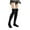Black, variant on Women's Over Knee Thigh Socks Knee-High Warm Stocking Long Winter Soft Thick Thigh High Footless Socks for Women Cozy Fleece Socks