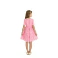 thumbnail image 5 of Actgleam Girls Tutu Dress Short Sleeve Tulle Girl Dresses,Pink,7-8Y, 5 of 11