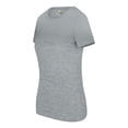 thumbnail image 2 of Natural Uniforms Women's Short Sleeve Round-Neck T-Shirt Under Scrub (Heather Charcoal, Small), 2 of 5