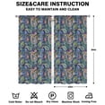 thumbnail image 2 of Nordic Minimalist 2-Piece Window Panels - Symmetrical Stripes Print 42x84 Inch Semi-Sheer long Curtains, 2 of 2