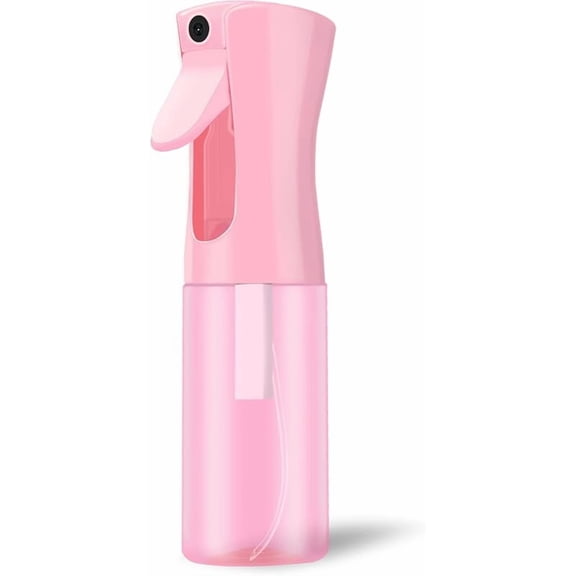 Empty Spray bottles, Continuous Spray Bottle for Hair, Spray Water Bottle Fine Mist Refillable, Skin Care, Showering Pets, Plants, travel, Ironing and Cleaning 6.8 Ounce (1 Pack, Pink)