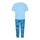 thumbnail image 2 of ICHUANYI Clearance Women's Print Crewneck Half Sleeve Pullover Shirt Tops + Pants Trousers Set(Blue, S) ICHUANYI WER2023080907013, 2 of 6