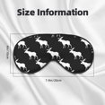 thumbnail image 5 of Eye Sleep Mask for Women Men - cool white Moose Elk black Adjustable Soft Buckle Travel Eye Masks for Sleep Mask Blackout, Sleeping Mask for Women Men, Funny Blindfolds for Party Games, 5 of 5