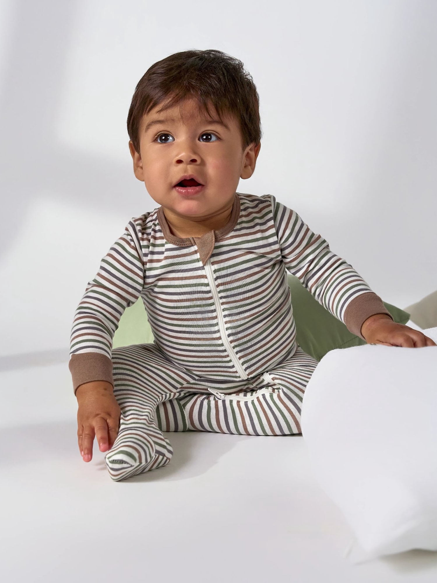 Gerber Baby Neutral Sleep N´ Play 2-Way Zipper Footed Pajamas, 4-Pack, Sizes, Newborn - 6/9 Months