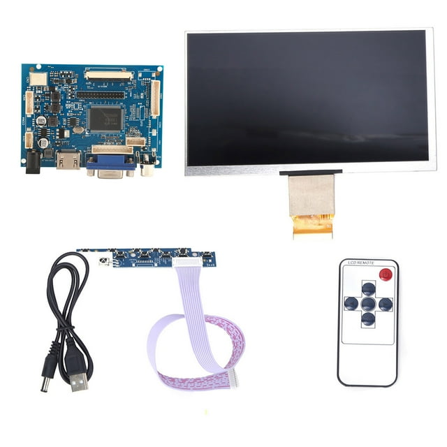 Placa Controladora LCD, Módulo De Pantalla LCD De 7 Pulgadas, Módulo De Pantalla LCD TFT De 12 V, Kit De Placa Controladora LCD, Pantalla De Ordenador, Monitor