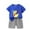 P6 Blue, variant on Gbsyewxs Boys Outfits Sets 2 Piece Short Sleeve Crew Neck Tops And Shorts Cartoon Print Casual Summer Toddler Outfits Orange Size 2-3 Years