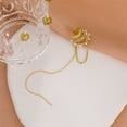 thumbnail image 3 of Xihbxyly Pendientes de Borla de Diamantes, Diseño de Clip Largo En Forma de C, Exquisitos Pendientes de Circonita, Elegante Estilo Multicapa, Regalo Perfecto para Mujeres, Accesorio para Celebracione, 3 of 6