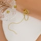 thumbnail image 2 of Pendientes para mujer, regalos para mujer, pendientes largos con borlas y diamantes, pendientes multicapa en forma de C sin agujeros., 2 of 5