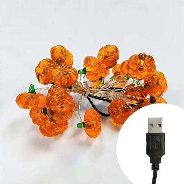 Luces LED, lámpara de escritorio, luz de noche, luz de libro, luces decorativas para fiesta de Halloween Cadena de luces LED fantasma de Halloween