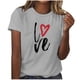thumbnail image 1 of Tops Cortos para Mujeres Casual de Moda Impreso Cuello Redondo, Camiseta de Manga Corta para el Uso Diario, Fiesta Y Cómodo, 1 of 4
